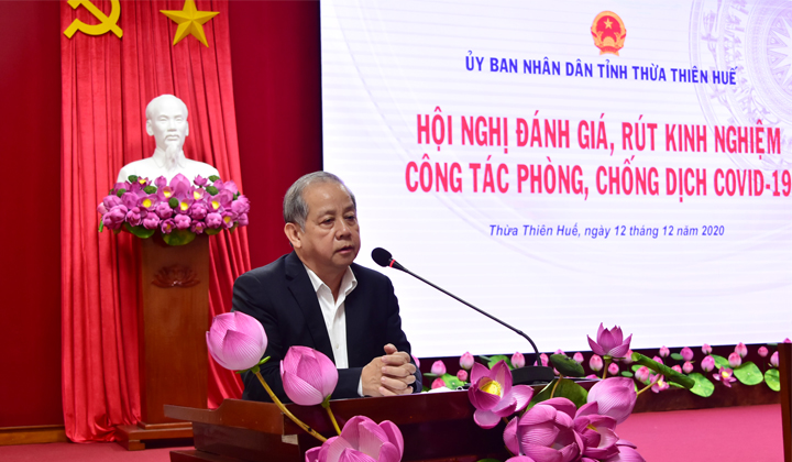 Chủ tịch UBND tỉnh Phan Ngọc Thọ phát biểu chỉ đạo tại hội nghị